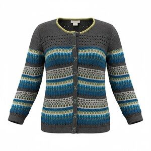 Sundance 'Katrina' 80% Lambswool cardigan/sweater w/snap front closure size M